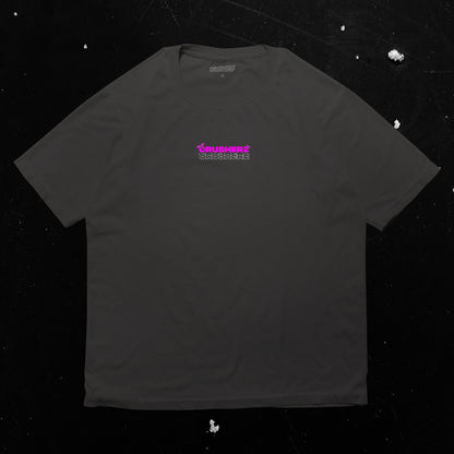 CRUSHERZ - T-SHIRT NOIR OVERSIZE